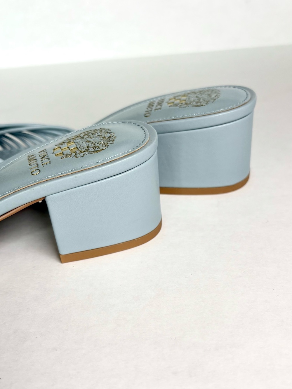 Vince Camuto Lendry Knotted Strap Heel Sandal US 7 Blue - Picture 10 of 11